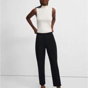 Women’s Theory Treeca Pull-on Pant in Stretch Knit - Black